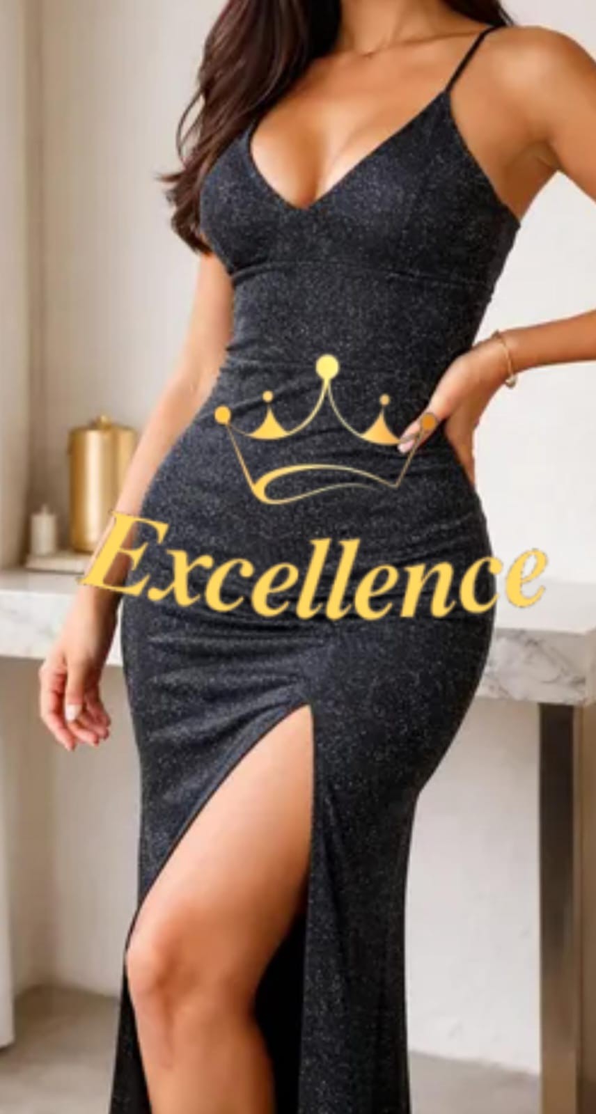 Vestido V Brillo - Imagen 3