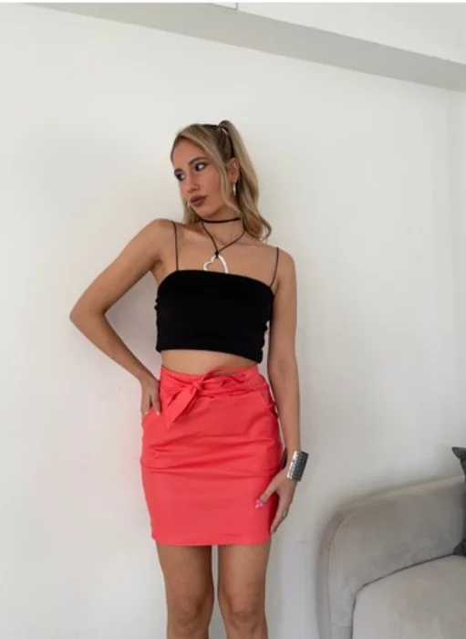 Promo !! Polleras con Lazo Bengalina Engomada