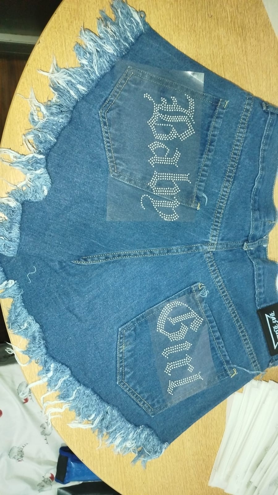 Shorts "baby Girls" con Strass las Locas - Imagen 2