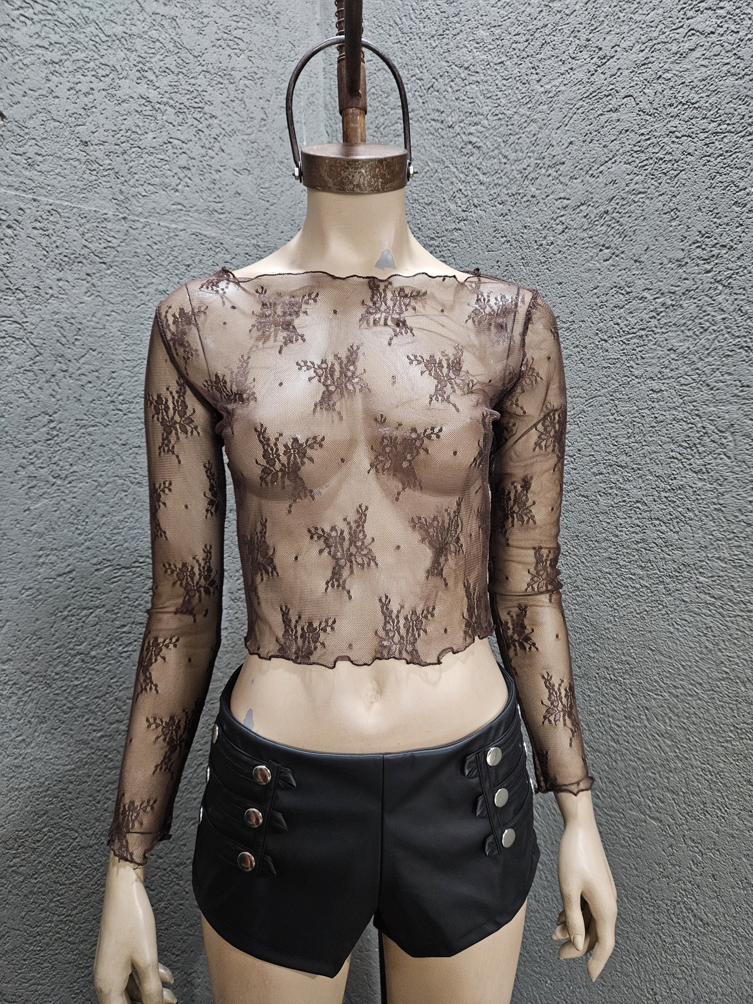 Remera Encaje Flor - Imagen 2