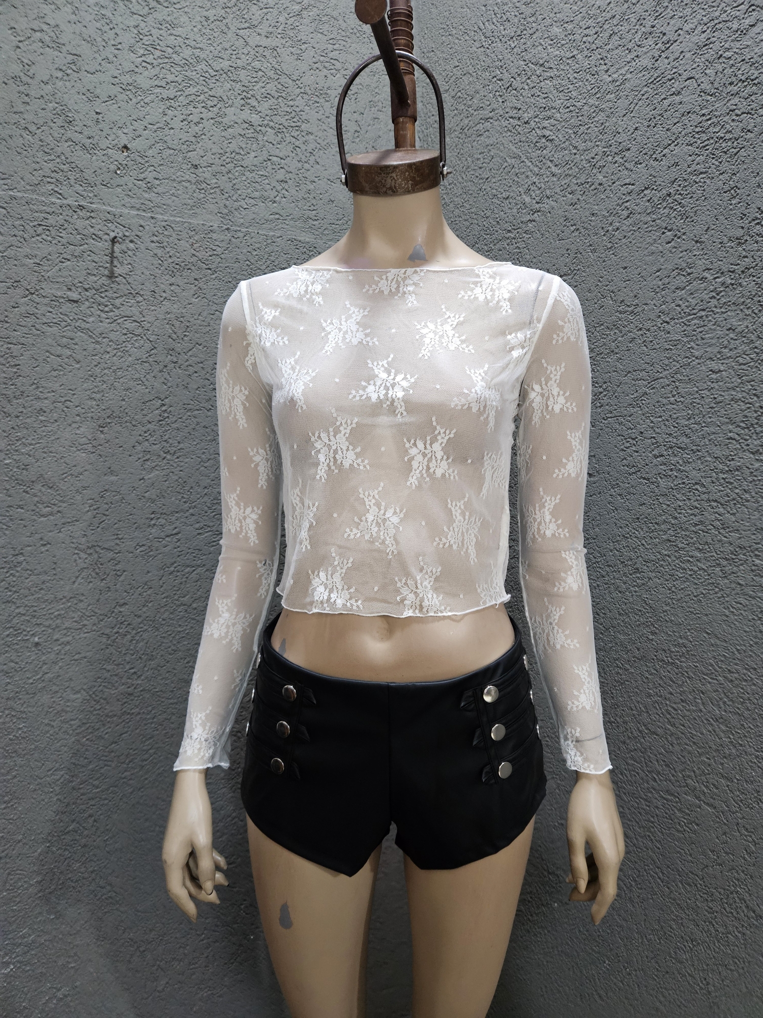 Remera Encaje Flor - Imagen 3