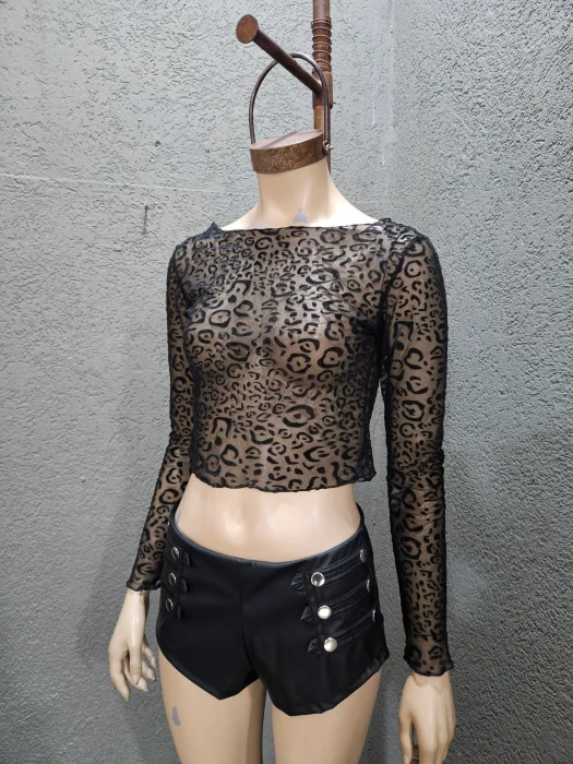 Remera Flock Print