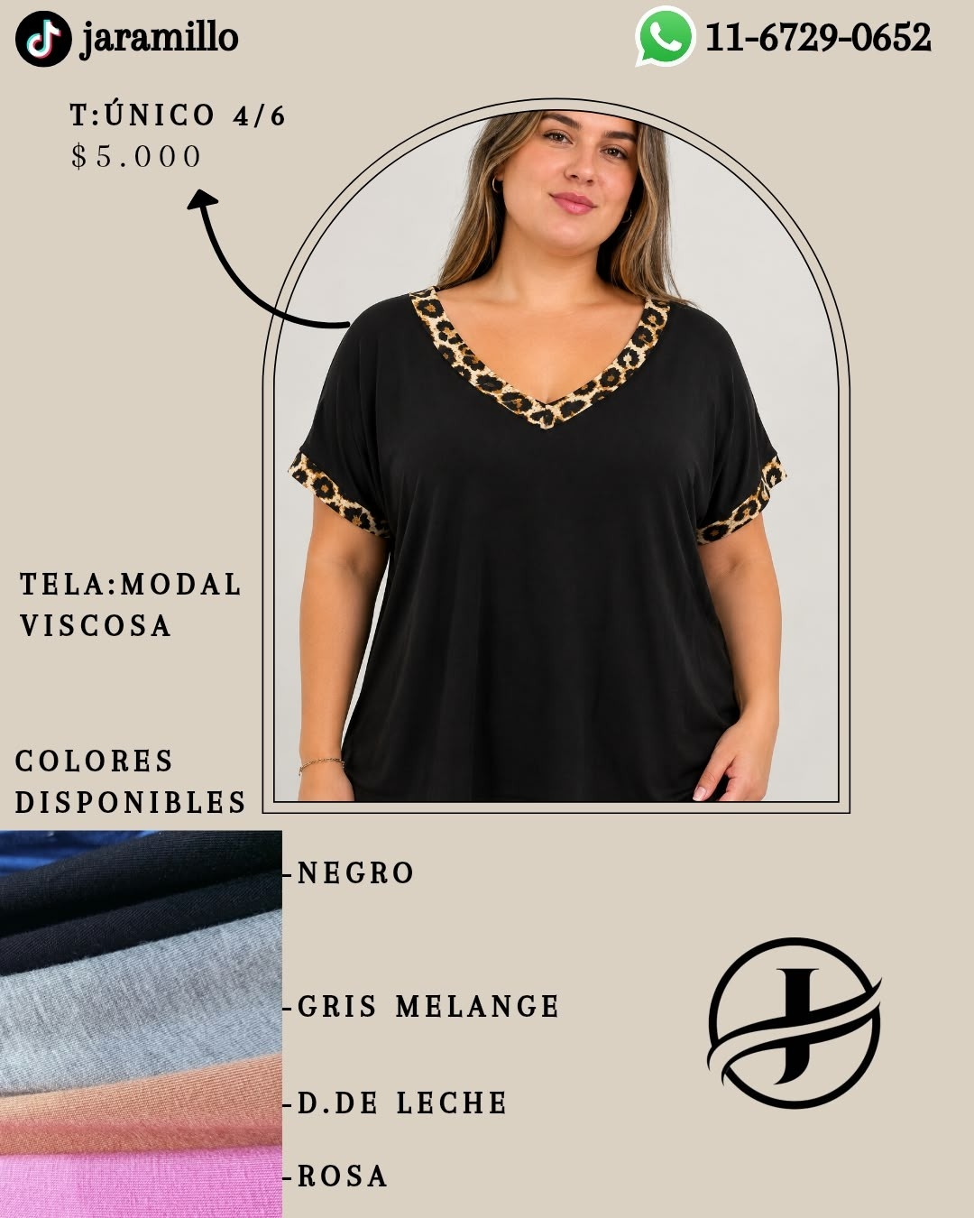 Cuello V Print - Imagen 1