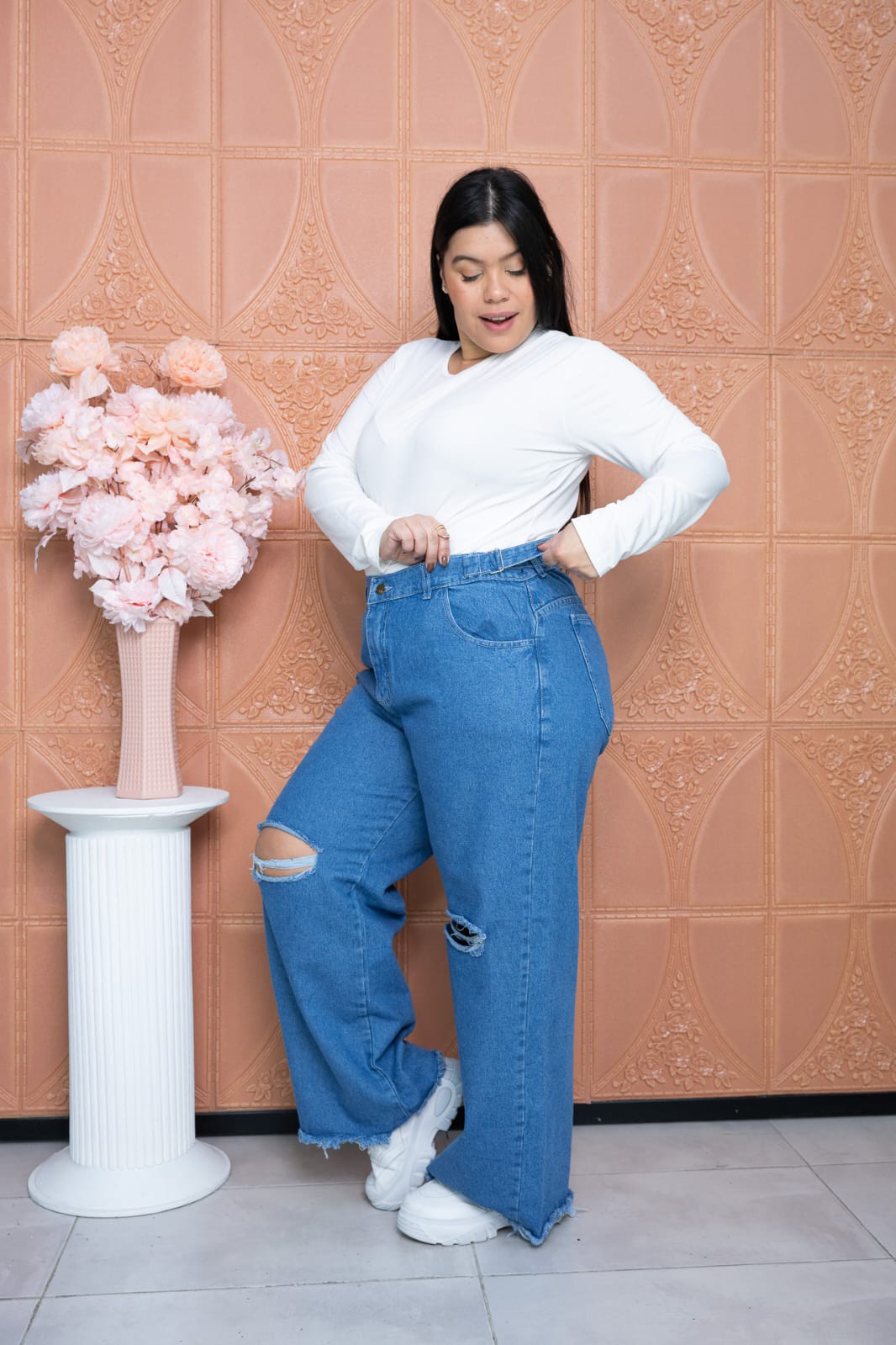 Wide Leg con Roturas - Imagen 2