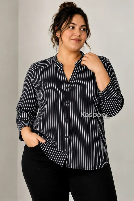 Camisa Rayada Manga  3/4