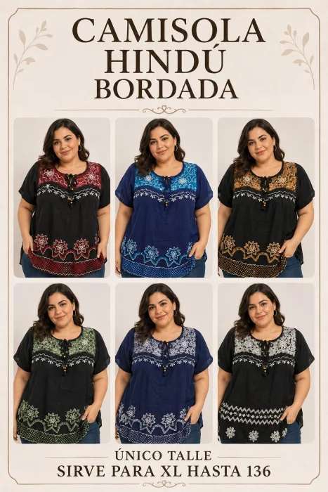 Camisola Bordada  Importada