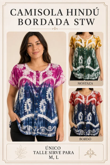 Camisola Bordada Importada