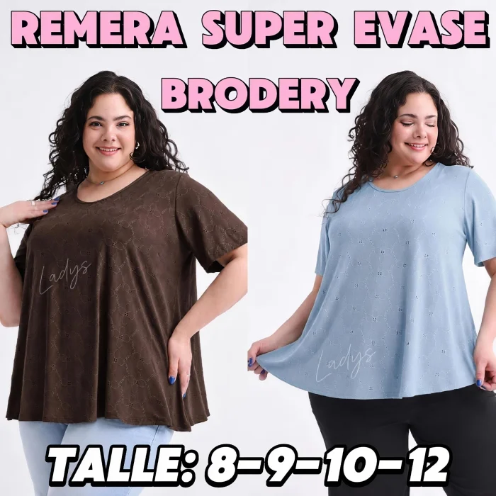 Remera Brodery 8 al 12 Especial