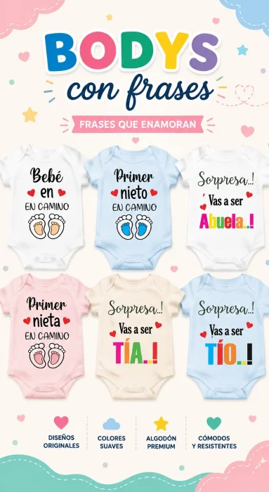 Bodys con Frases