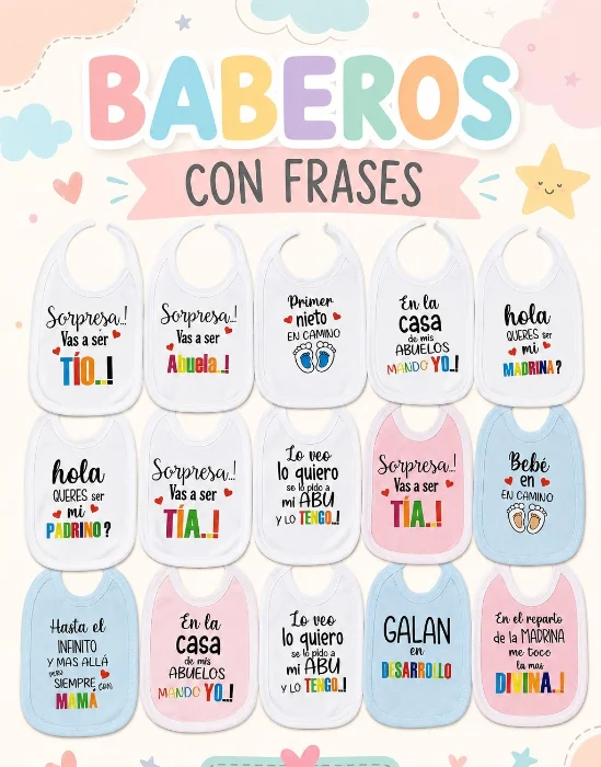 Baberos con Frases