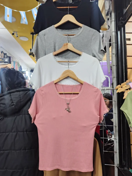 Remera Morley con Encaje