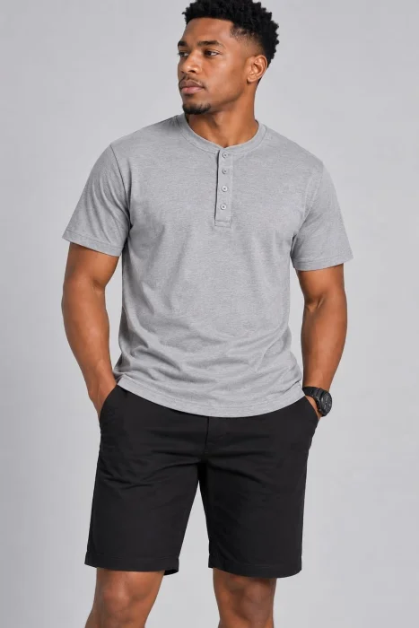 Remeras Henley Algodón Premiun Importado