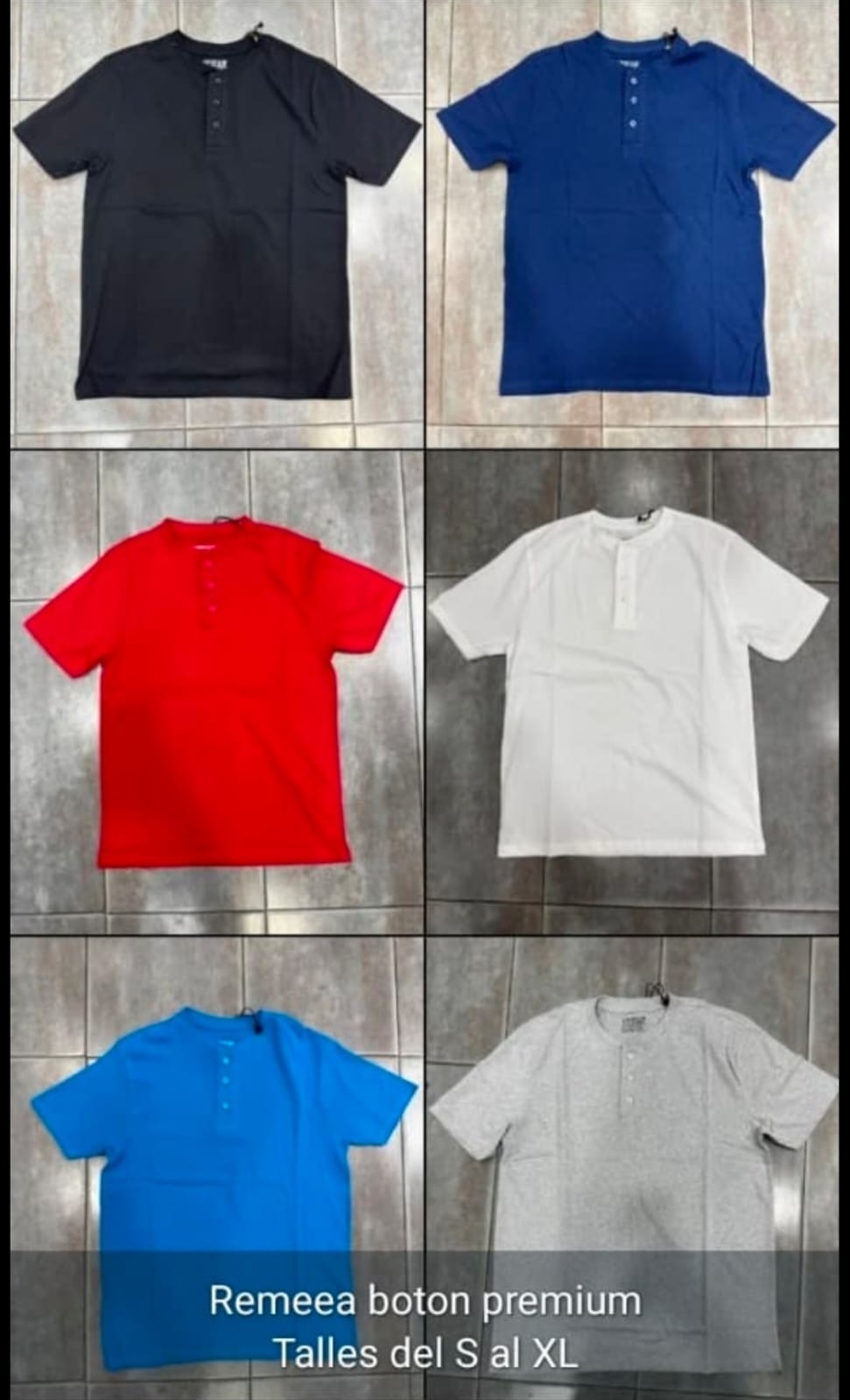 Remeras Henley Algodón Premiun Importado - Imagen 2