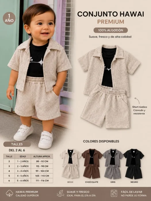 Conjunto de Bebes Hawai