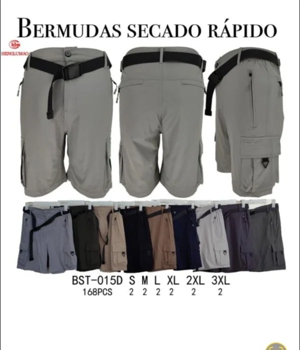 Bermudas Cargo Seca Rápido Muy Linda Cálidad Importado