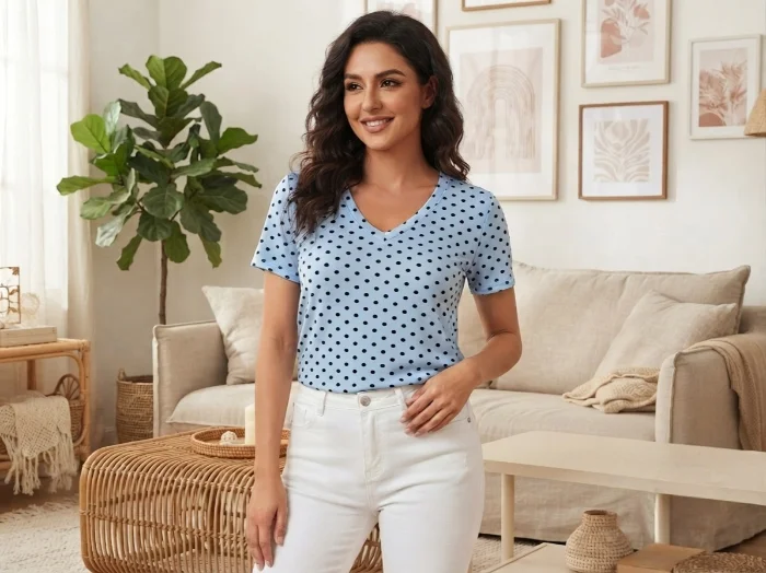 Remeras de Dama Cuello V