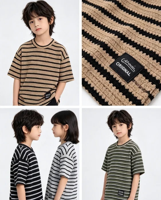 Remeras Oversise Niños Crochet