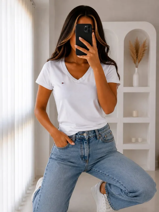 Remeras Tommy Algodón