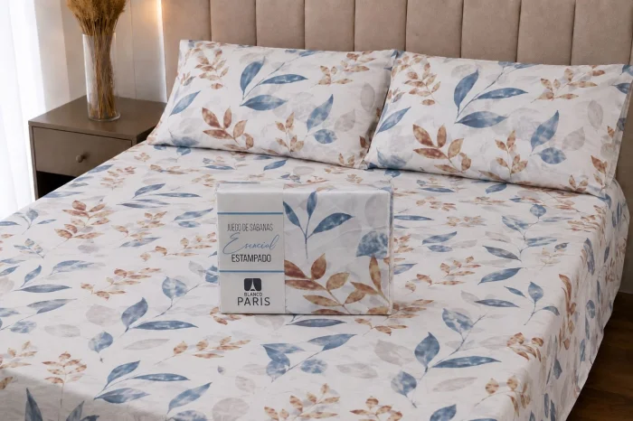 Sabanas Estampadas Blanco Eleven 1 1/2