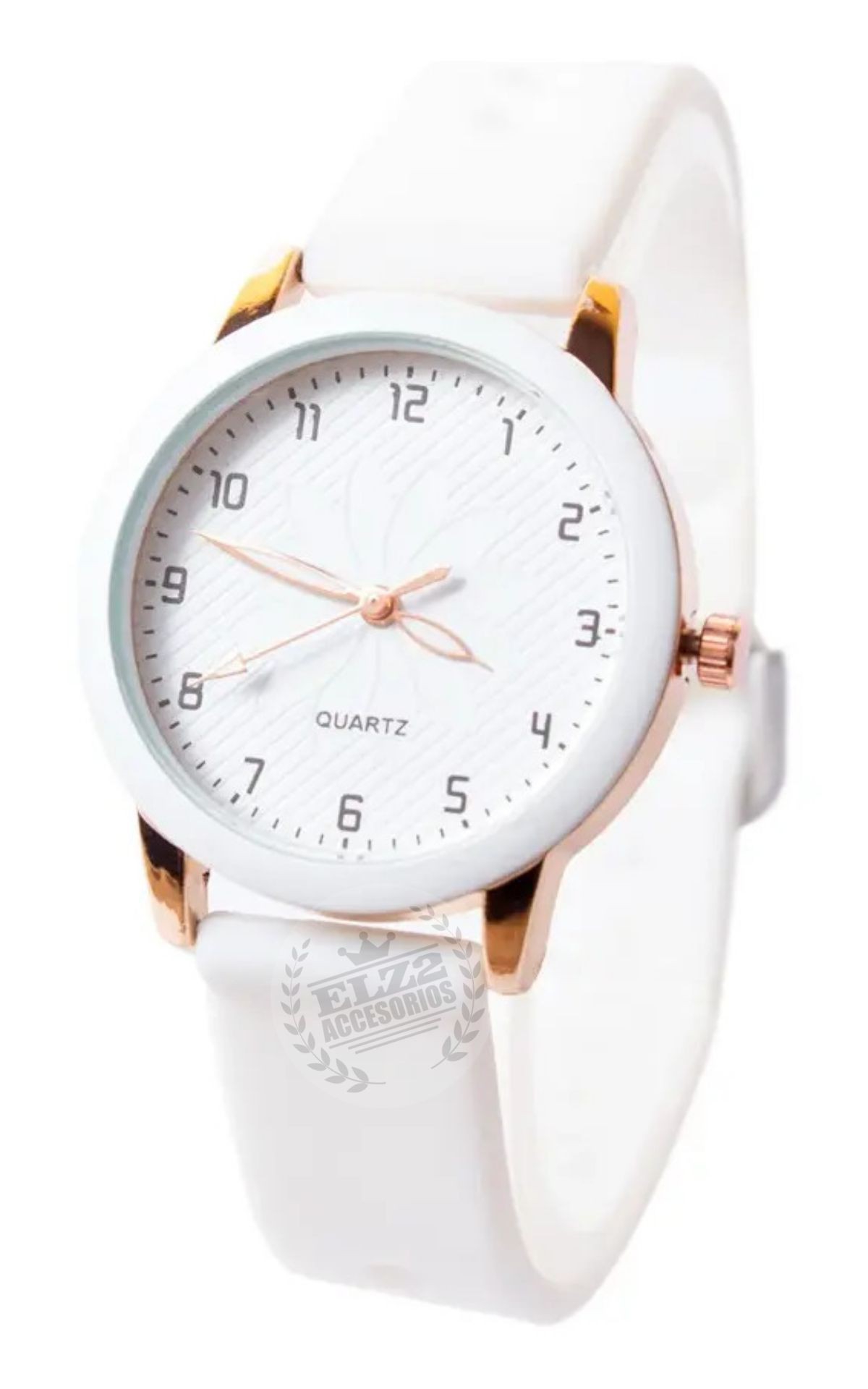Relojes de Dama con Malla de Silicona con Detalle de Flores - Imagen 3