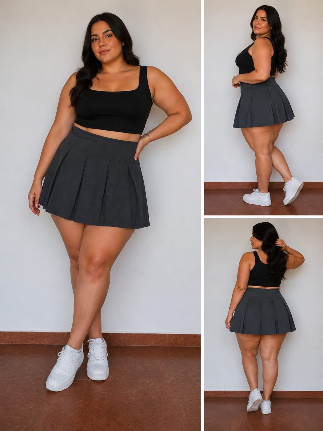 Short  Pollera de Bengalina Elastizada - Imagen 3