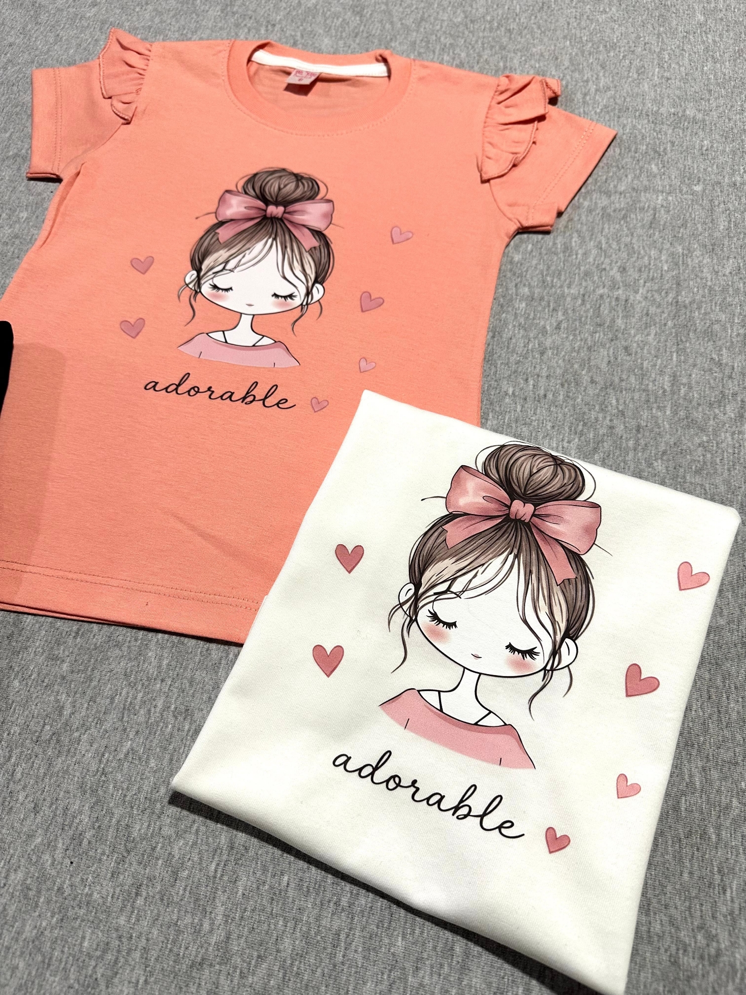 Remeras Voladito Nena Adorable Algodón Peinado - Imagen 2