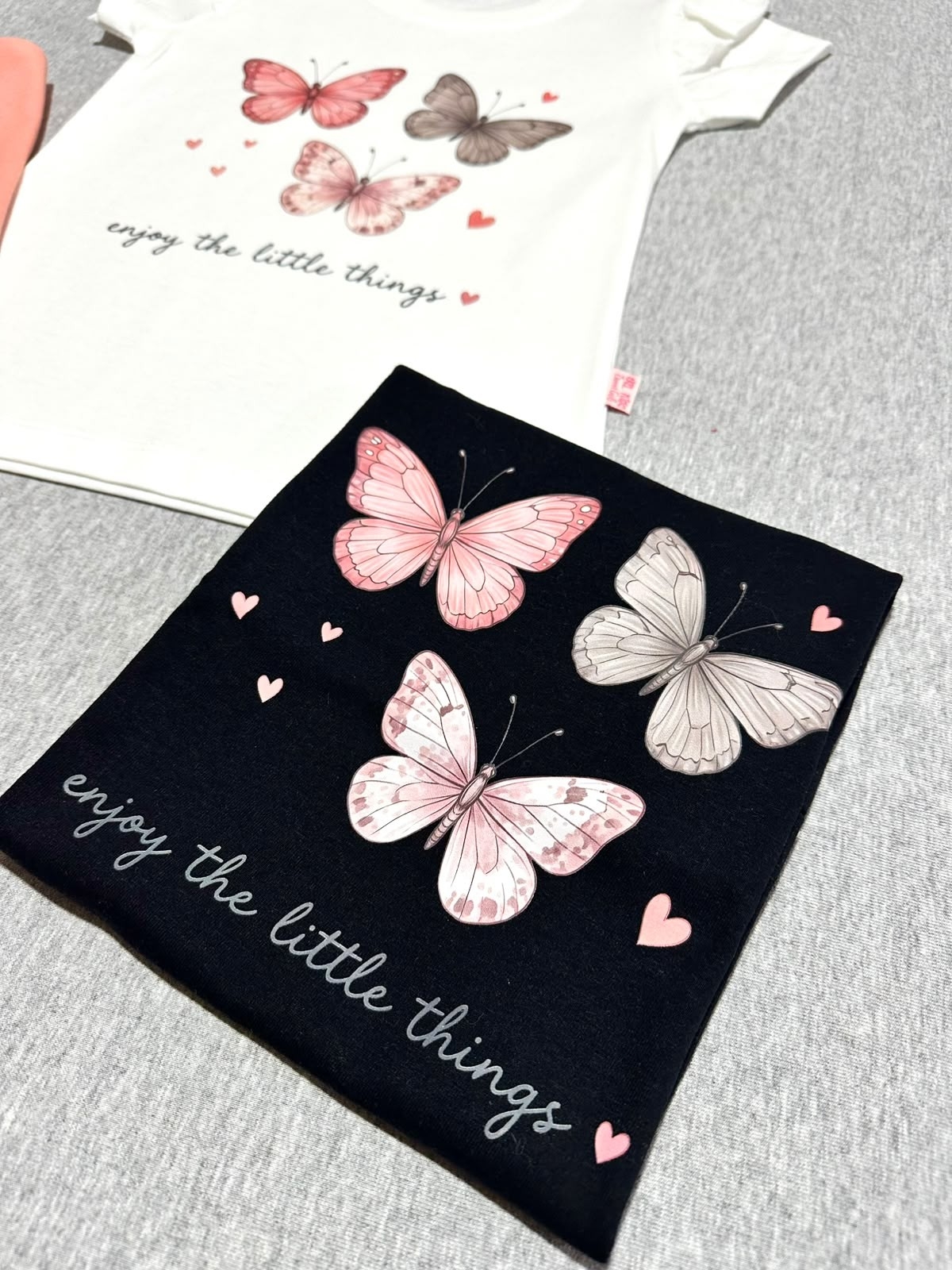 Remeras Manga Voladito  Mariposa Algodón Peinado - Imagen 2