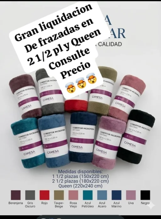 Mantas Plus Full y Medias Queen