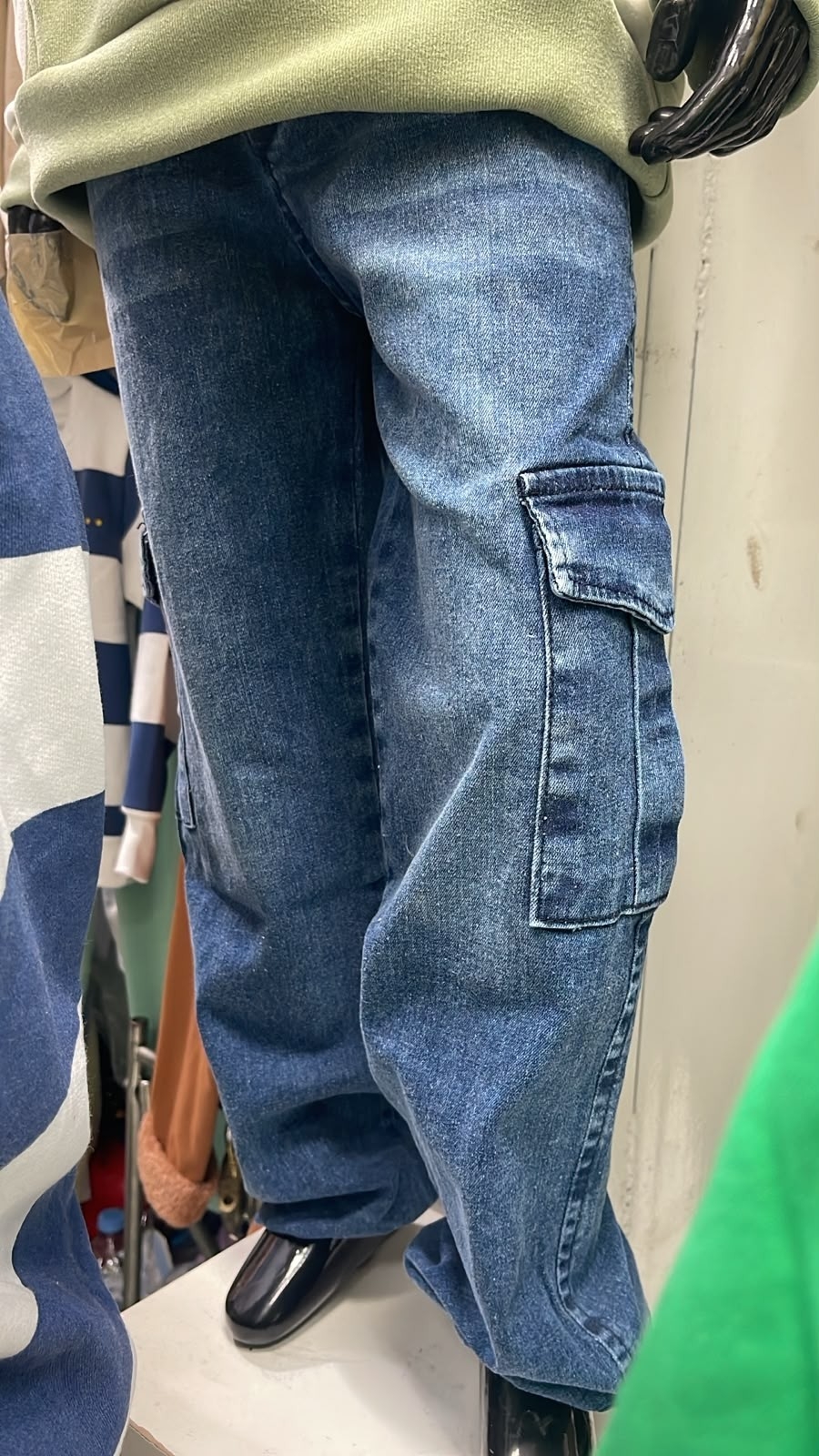 Pantalón Jeans Cargo - Imagen 3