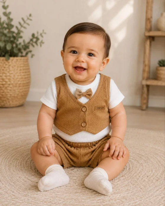 Conjunto Body Esmoquin Waffle