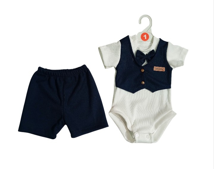 Conjunto Body Esmoquin Waffle - Imagen 4