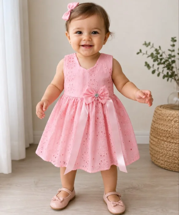Vestido Fiesta Broderi Algodón