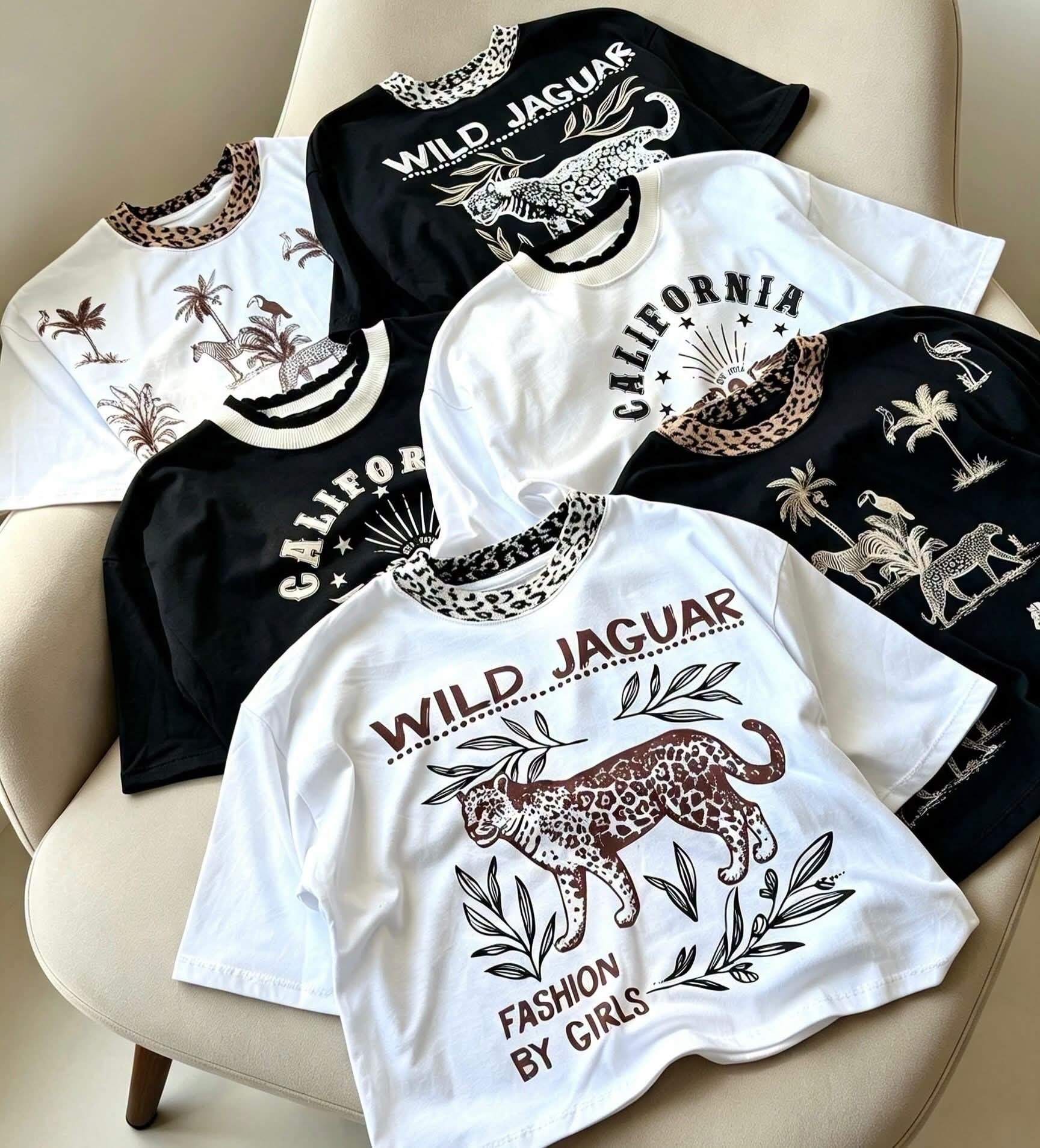 Remera Estampada Cuello Tejido en Tendencia - Imagen 2