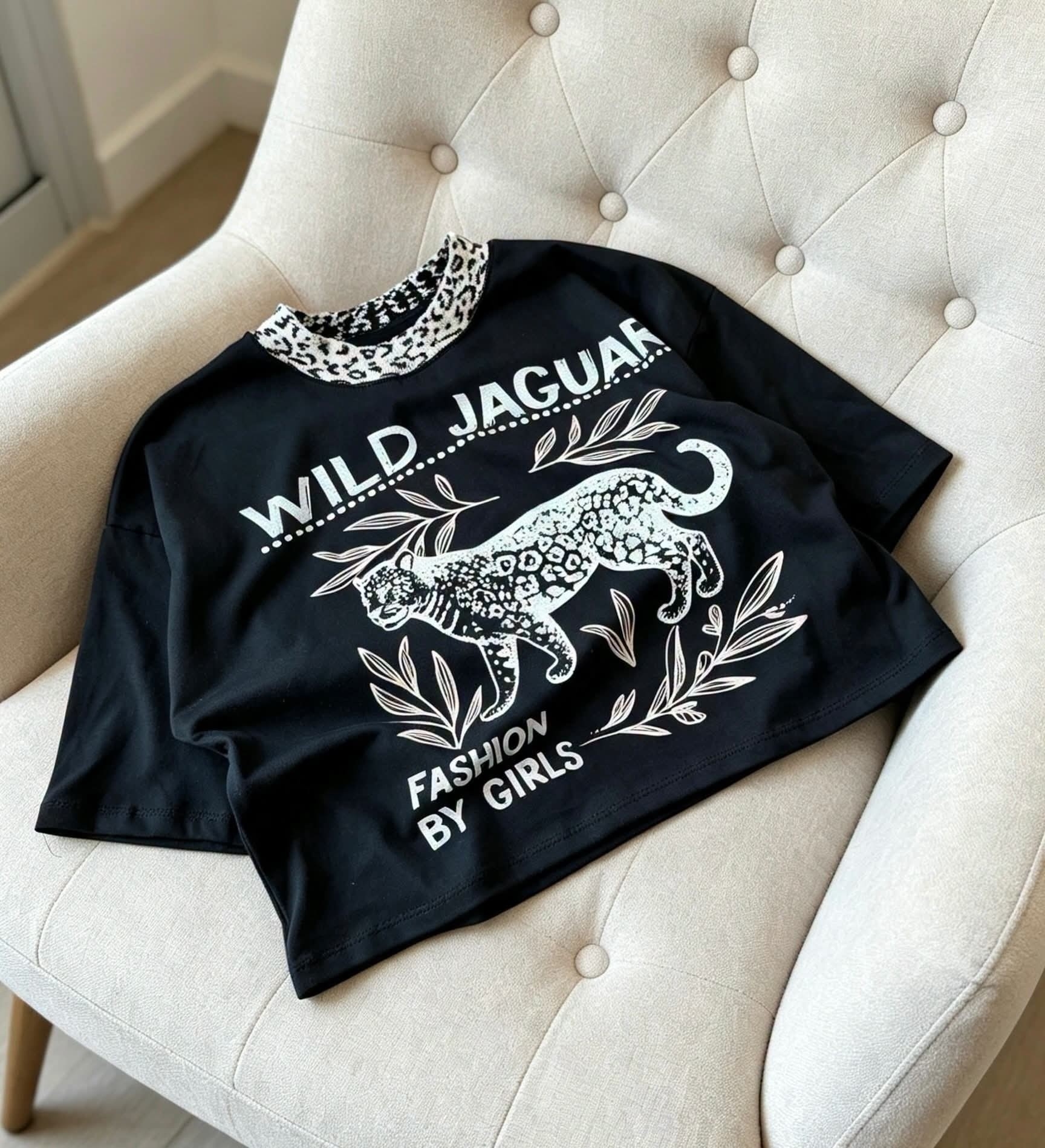 Remera Estampada Cuello Tejido en Tendencia - Imagen 5