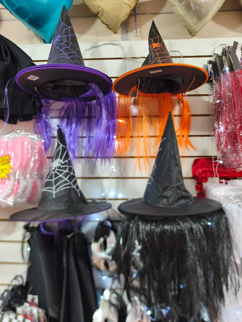 Gorros de Bruja con Pelo - Imagen 1