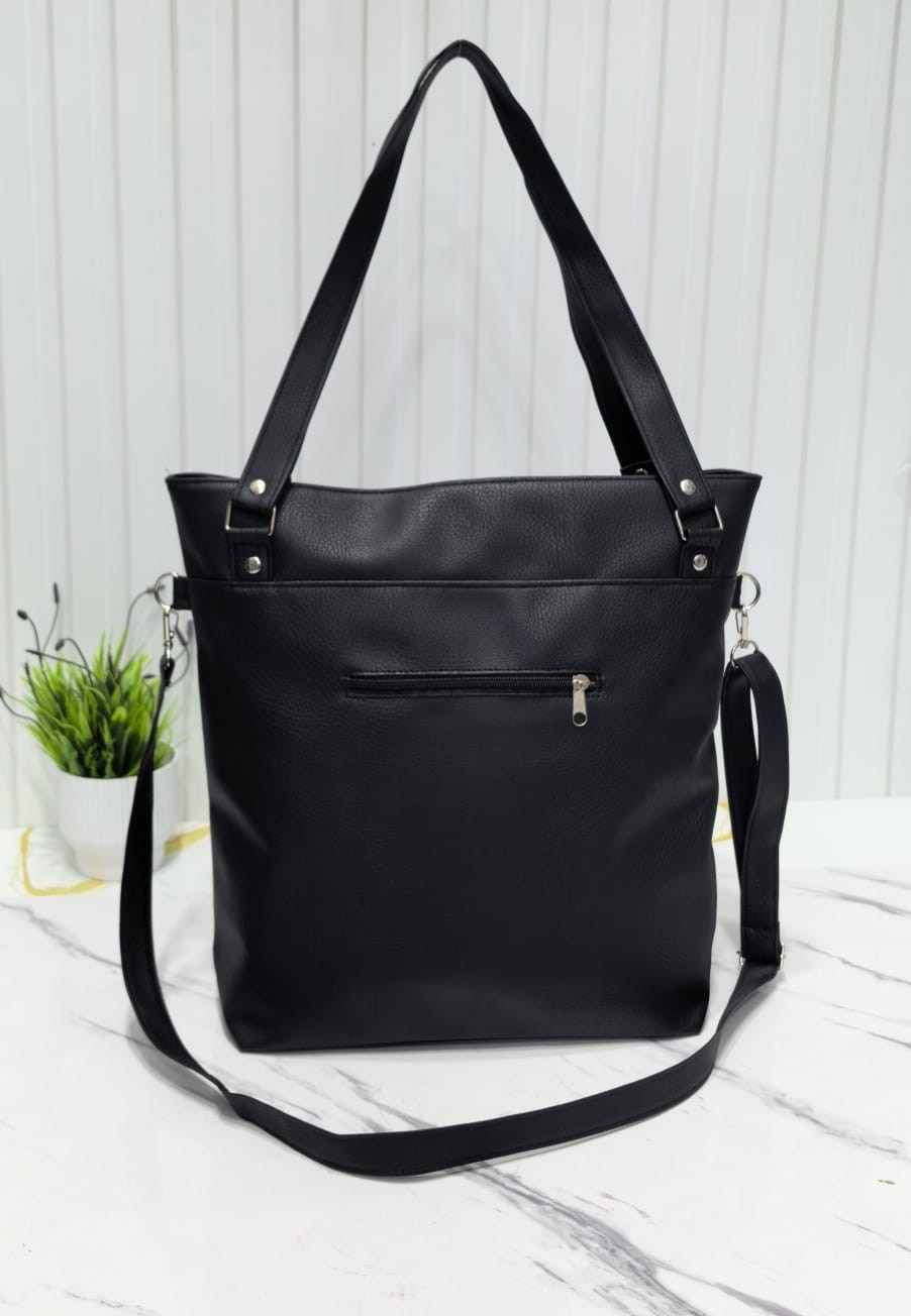 Bolso Morral Grande
de Cuero Ecológico. Excelente Calidad. - Imagen 2