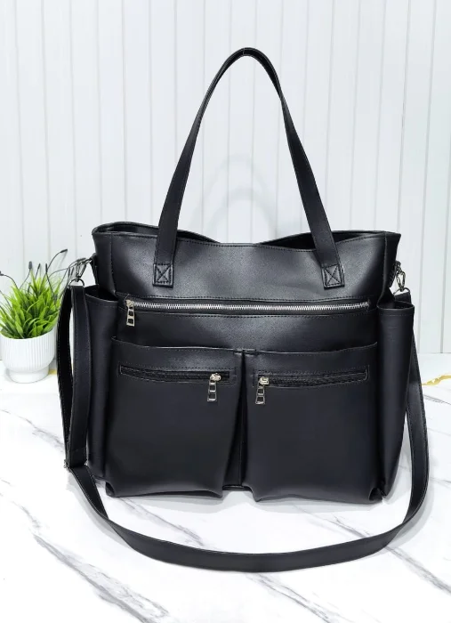 Bolso Morral Porta Lapto* 
de Cuero Ecológico. Excelente Calidad