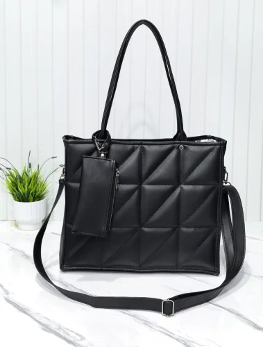 Cartera Morral* 
de Cuero Ecológico *con Monedero.* Excelente Calidad