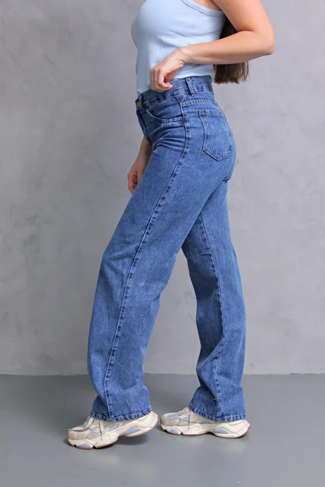Wide Leg Nevado Azul! Rigido