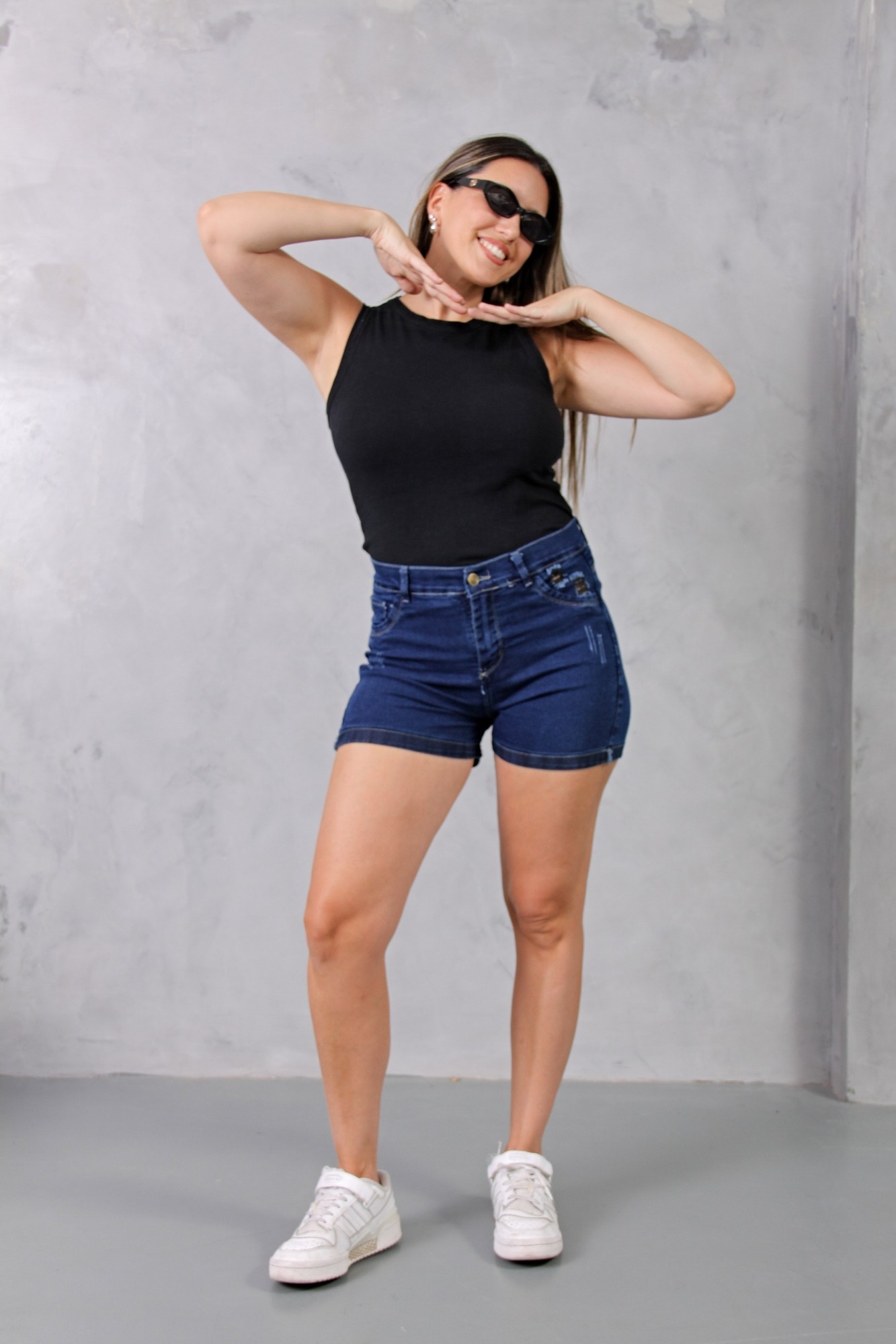 Short Azul Blue Rasguño y Rotura Elastizado - Imagen 5