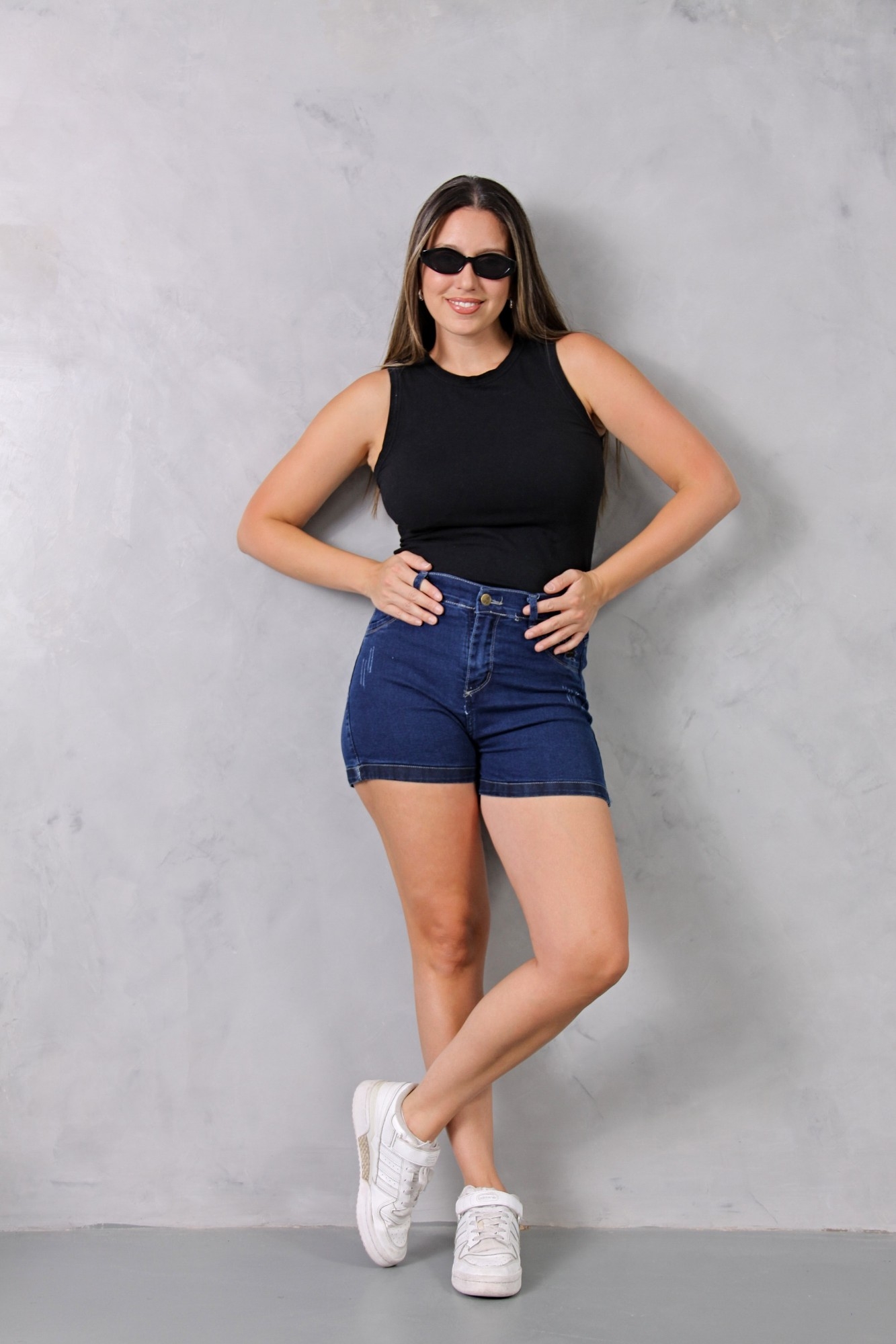 Short Azul Blue Rasguño y Rotura Elastizado - Imagen 9