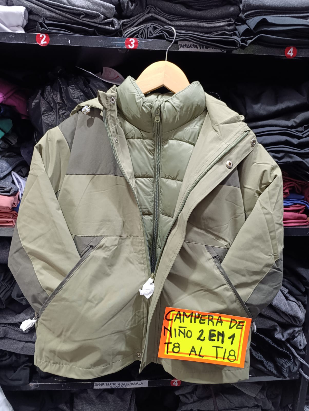 Campera de Niño 2 en 1 Impermeable - Imagen 2