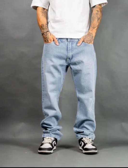 Pantalón Mom Celeste