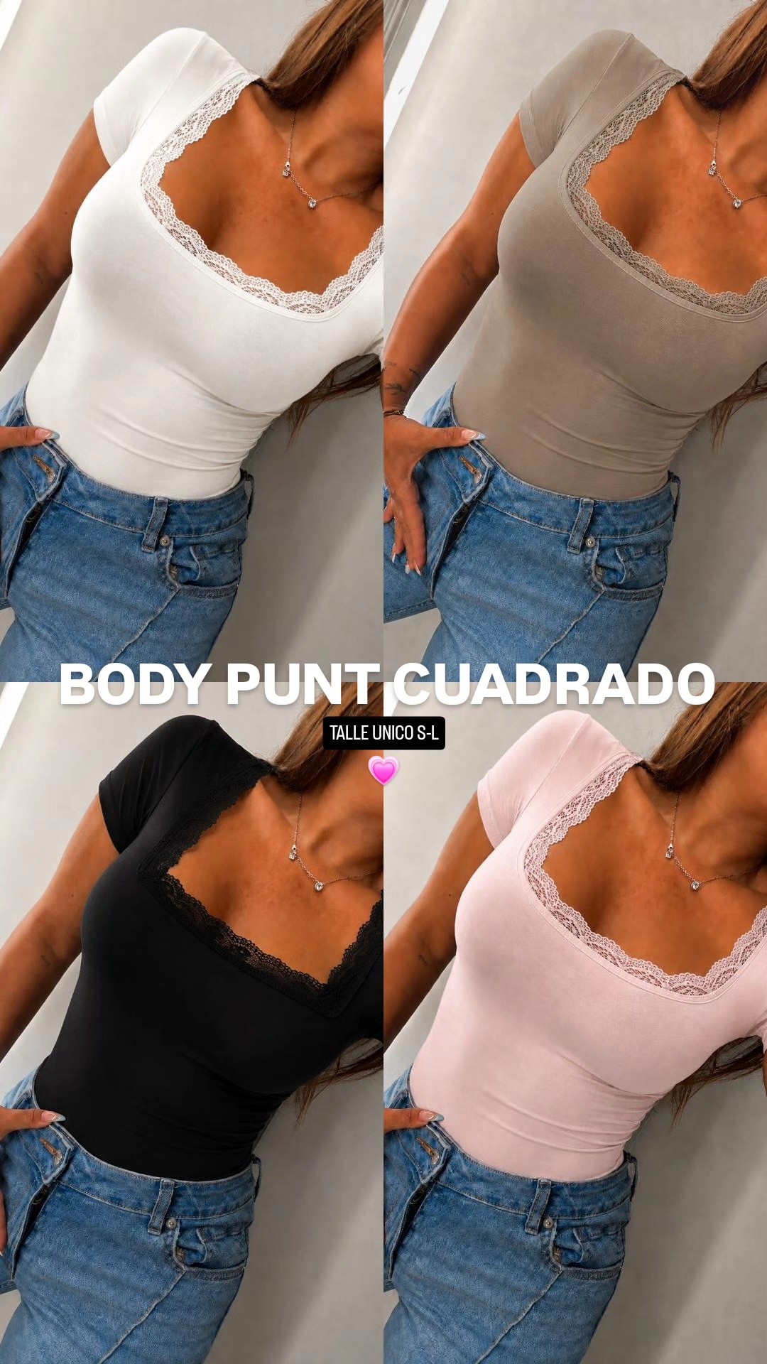 Body Cuadrado Puntilla - Imagen 5