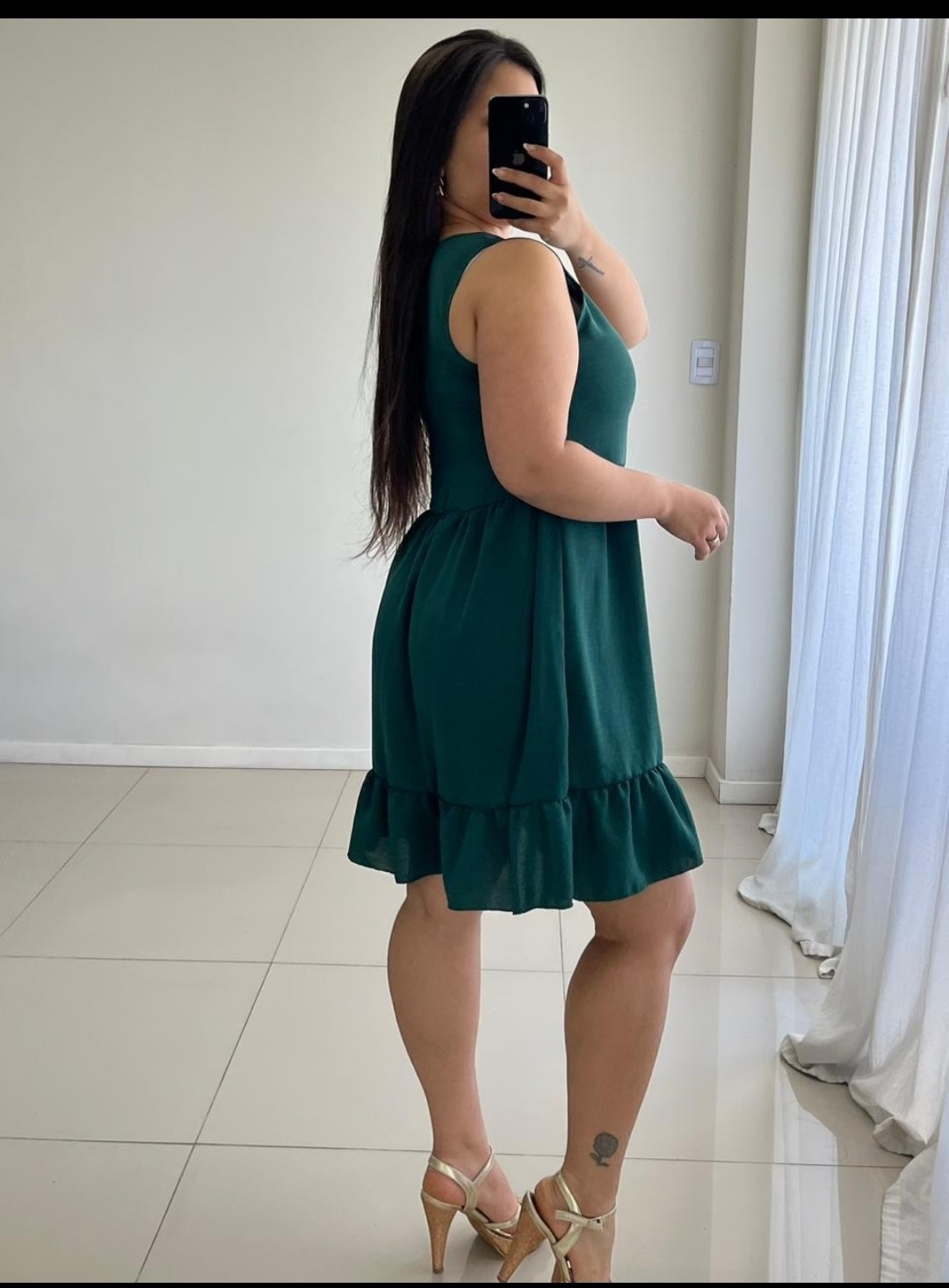 Vestido con Botones Cey Liso - Imagen 3