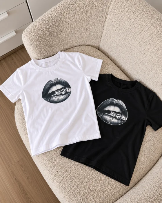 Baby Tee de Algodón con Lycra
