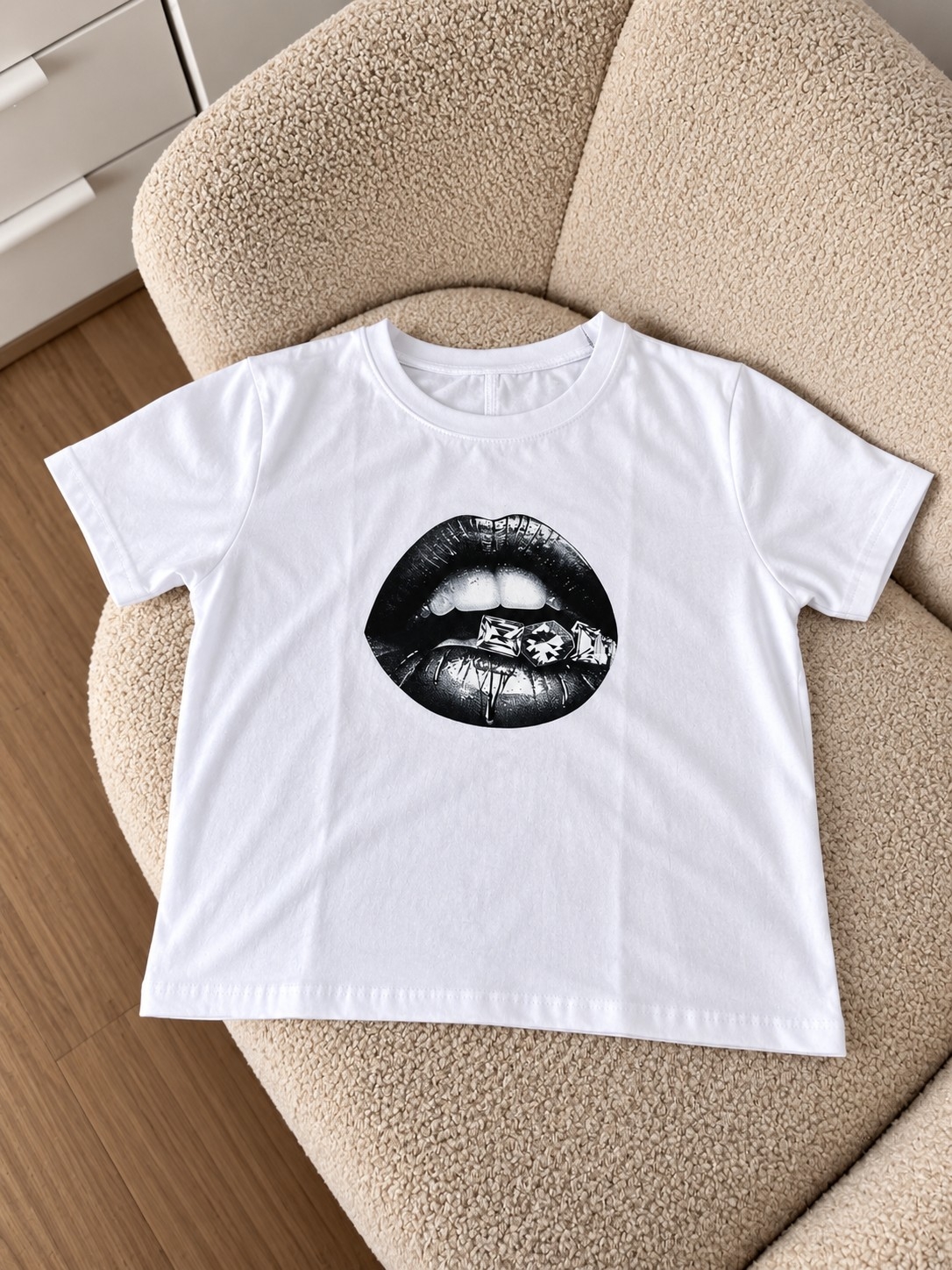 Baby Tee de Algodón con Lycra - Imagen 2