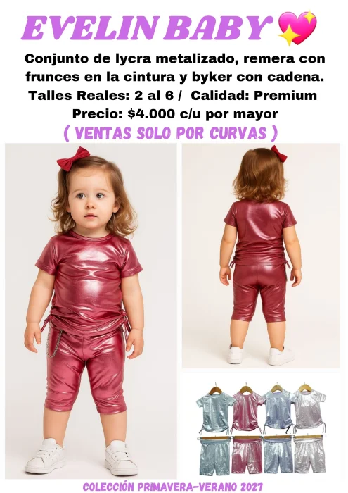 Conjunto con Frunce y Cadena