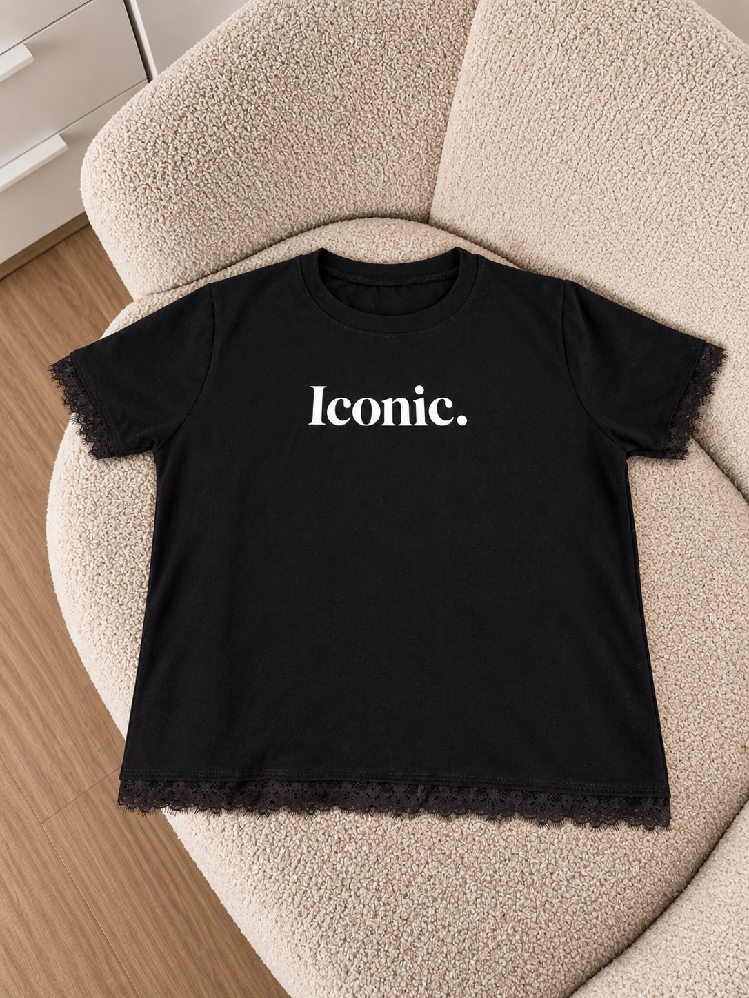 Baby Tee con Puntilla - Imagen 2