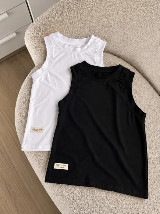 Musculosa de Algodón con Lycra